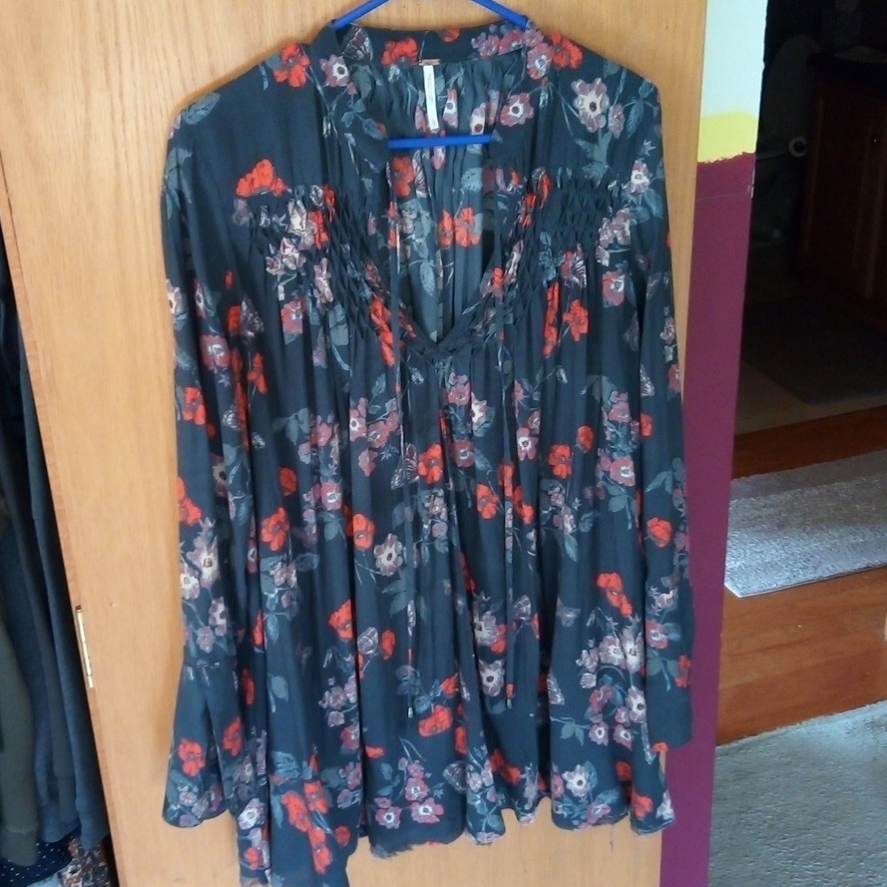 Free People Floral Top